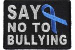 Say No To Bullying Blue Ribbon Patch