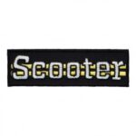 Scooter Yellow Stripes Patch, Motorcycle Sayings Patches