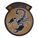 Scorpion Morale Patch Strike with Determination | stitchpatches.com