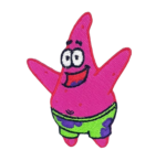 SpongeBob Patrick Cartoon Patch – Fun Embroidered Design