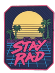 Stay Rad Morale Patch Embrace the Awesome | stitchpatches.com