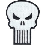 The Punisher Retro Skull Logo Iron on Patch | stitchpatches.com