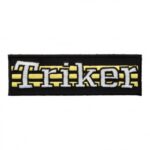 Triker Yellow Stripes Patch, Motorcycle Sayings Patches