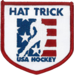 USA Hockey Hat Trick Patch Celebrate Goals with Custom Design | stitchpatches.com