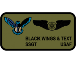 USAF Flight Suit Name Tag Patches | stitchpatches.com