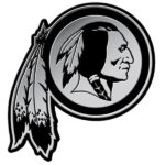 Washington Redskins Football Team 3D Chrome Auto Emblem RICO | stitchpatches.com