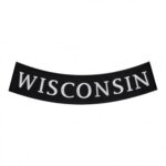 Wisconsin State Bottom Rocker Patch, U.S. 50 States Patches