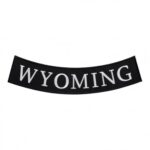 Wyoming State Bottom Rocker Patch, U.S. 50 States Patches