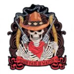 Your Fate Is Waitin’ Cowboy Guns Patch, Back Patches